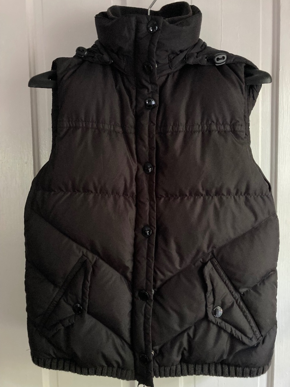 J. Crew Down Puffer Vest Black S